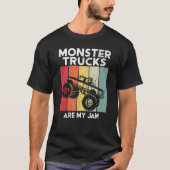 Monster Trucks zijn mijn  vrachtwagen T-shirt (Voorkant)