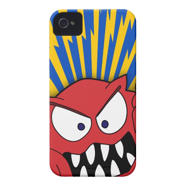 monster van BLACKBERRY 9a Case-Mate iPhone Case (Achterkant)