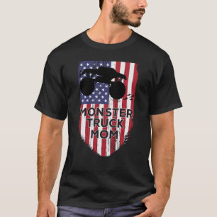 monster van de Amerikaanse vlag Truck Mam Mothers T-shirt