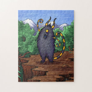Monster van de bergtop - Voorzichtige puzzel van d