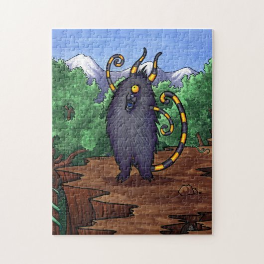 Monster van de bergtop - Voorzichtige puzzel van d Legpuzzel (Verticaal)