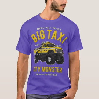 Monster van de grote taxi t-shirt