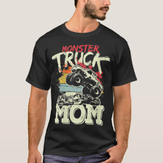 Monster van de Womens Truck Retro  Monster Truck M T-shirt