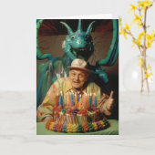 Monster van een Party Birthday Kaart (Gele Bloem)