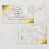 Monster van Fading Opal and Gold Perfume Visitekaa Visitekaartje (Voorkant / Achterkant)