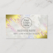 Monster van Fading Opal and Gold Perfume Visitekaa Visitekaartje (Voorkant)