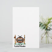 Monster van het Football van de Kunst van de Klem Briefpapier (Staand voorkant)