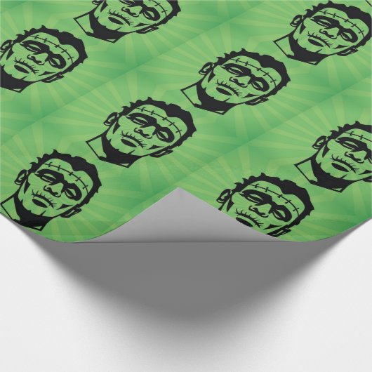 Monster van het frankensteinontwerp cadeaupapier (Hoek)
