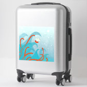 Monster van het Zee van de zeilboot Sticker (Koffer)