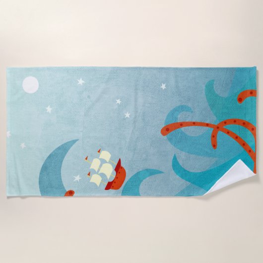 Monster van het Zee van de zeilboot Strandlaken (Voorkant)