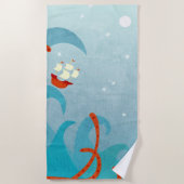 Monster van het Zee van de zeilboot Strandlaken (Voorkant)