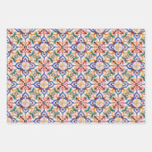 Monster van mediterrane patroonpatronen inpakpapier vel (Voorkant 3)