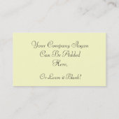 Monster van Visitekaartje op maat1 (Achterkant)