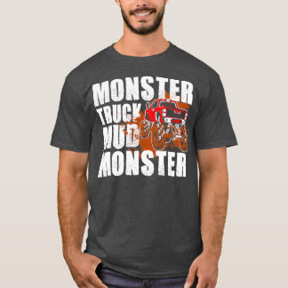 Monster van vrachtwagen Mud Monster 3 T-shirt