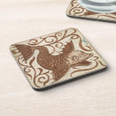 Monster van zee (m/v op papier) drankjes onderzetter (Linkerzijde)