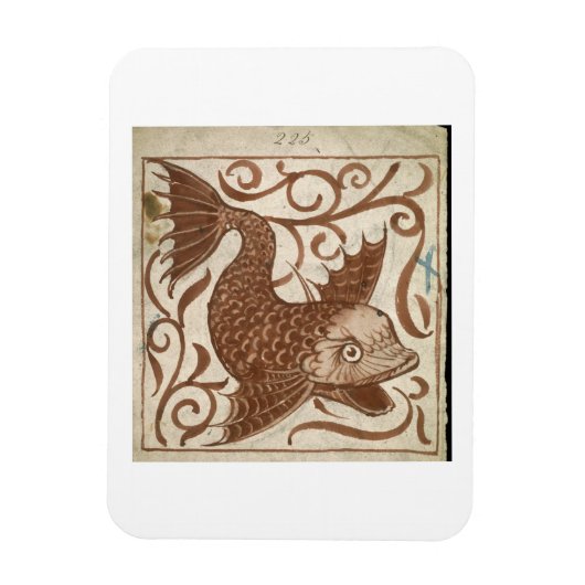 Monster van zee (m/v op papier) magneet (Verticaal)