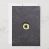 Monster Verjaardag Chalkboard uitnodiging (Achterkant)