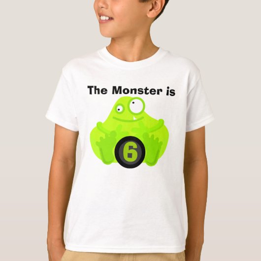 Monster  Verjaardag Tshirts (Voorkant)