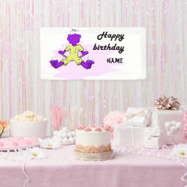 Monster verjaardagsbanner spandoek