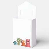Monster Verjaardagsfeest Monogrammed Favor Boxes Bedankdoosjes (Geopend)