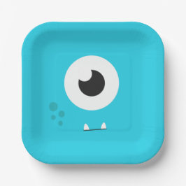 Monster Verjaardagsfeestje Papier Bord