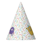 Monster Verjaardagsfeestje Pet Feesthoedjes (Achterkant)