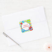 Monster Verjaardagsgunst Stickers (Envelop)