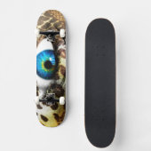 Monster Vision: 7 3/4 Skateboard met oogprint (Voorkant)