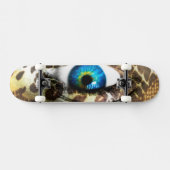 Monster Vision: 7 3/4 Skateboard met oogprint (Horizontaal)