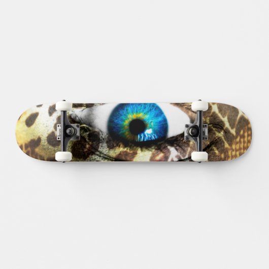 Monster Vision: 7 3/4 Skateboard met oogprint (Horizontaal)
