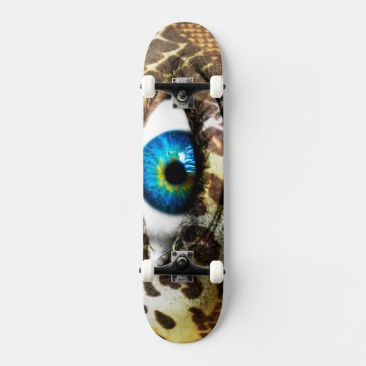 Monster Vision: 7 3/4 Skateboard met oogprint (Voorkant)