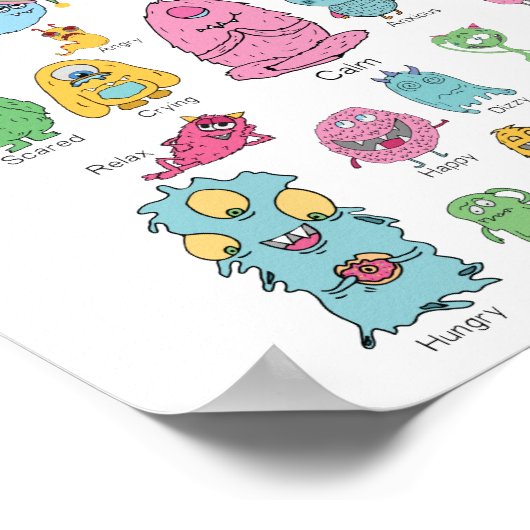 Monster voelt zich poster (Hoek)