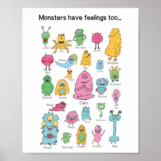 Monster voelt zich poster (Voorkant)