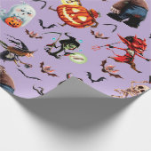 Monster Volle Halloween Cadeaupapier (Hoek)
