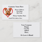 Monster voor pet-grooming 9 visitekaartje (Voorkant / Achterkant)