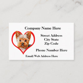 Monster voor pet-grooming 9 visitekaartje