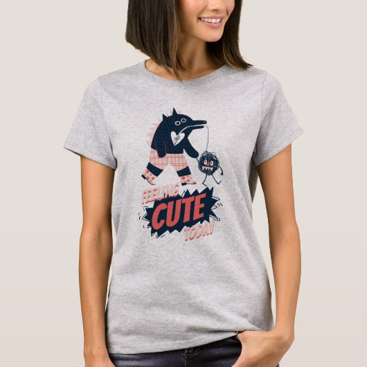 Monster Walking Pet Cute T-shirt (Voorkant)