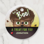 Monster weerwolf Peek A Boo Snoep Bag Label (Voorkant)