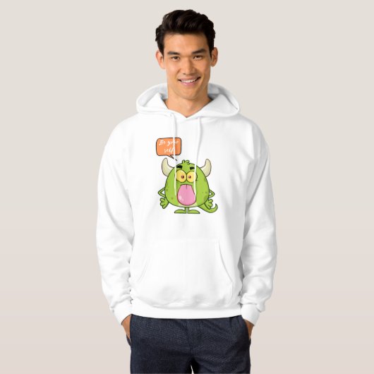 Monster, wees jezelf hoodie (Voorkant volledig)