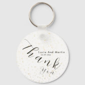 Monster White en Golden Dust Weddenschap Thankyou Sleutelhanger (Voorkant)