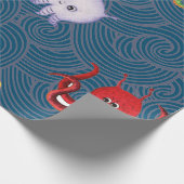 MONSTER WRAPPINGPAPIER VAN HET ZEE VAN DE VVN-WATE CADEAUPAPIER (Hoek)