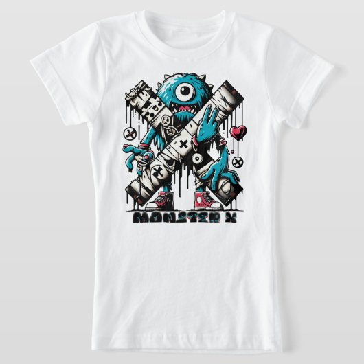 MONSTER X MODEL 001 T-SHIRT (Laagn)
