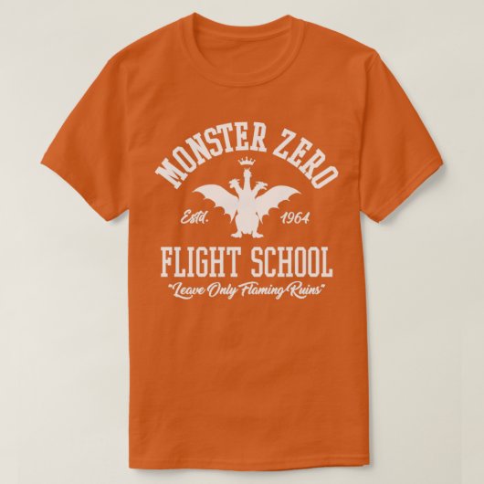 MONSTER ZERO FLIGHT SCHOOL T-SHIRT (Design voorkant)