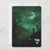 Monster Zombie Feest Halloween Stijl Kaart (Achterkant)