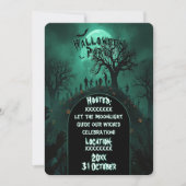 Monster Zombie Feest Halloween Stijl Kaart (Voorkant)