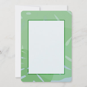 Monstera Abstract Groen Uitnodigingen