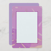 Monstera Abstracte Uitnodigingen (Voorkant / Achterkant)