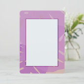 Monstera Abstracte Uitnodigingen (Staand voorkant)