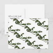 Monstera Adanosii Kaas Plant Patroon Groen Briefkaart (Voorkant / Achterkant)