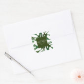 Monstera Adansonii Blad Bruidsborrel Vierkante Sticker (Envelop)